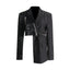 Irregular suit jacket women's waist cinched suit jacket - Korvel