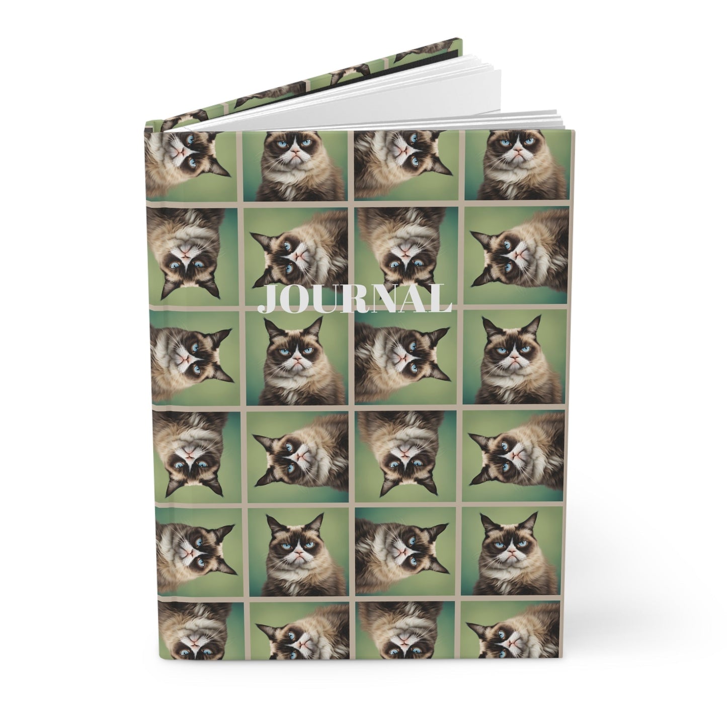 Irritable Cat Hardcover Journal - Ideal for Pet Lovers