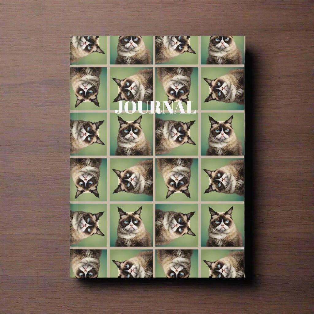 Irritable Cat Hardcover Journal - Ideal for Pet Lovers