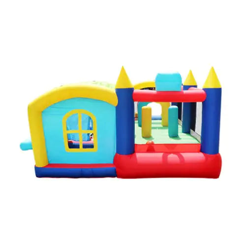 Maison Gonflable 7-en-1 avec Piscine à Balles pour Enfants