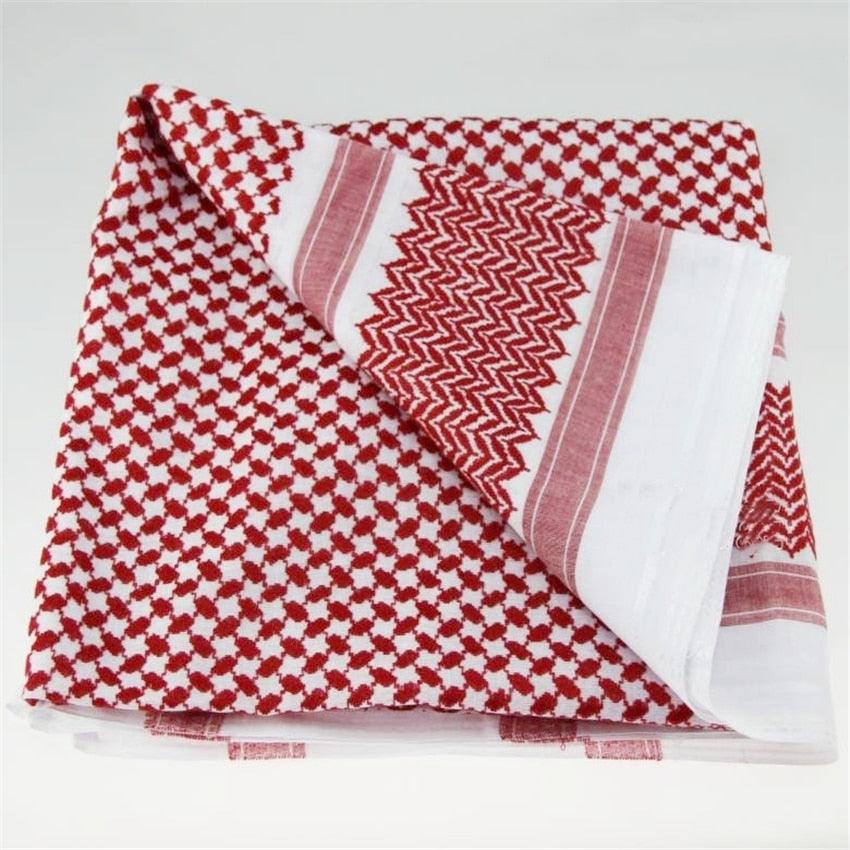 Ensemble de chapeau et écharpe en plaid traditionnel islamique pour hommes