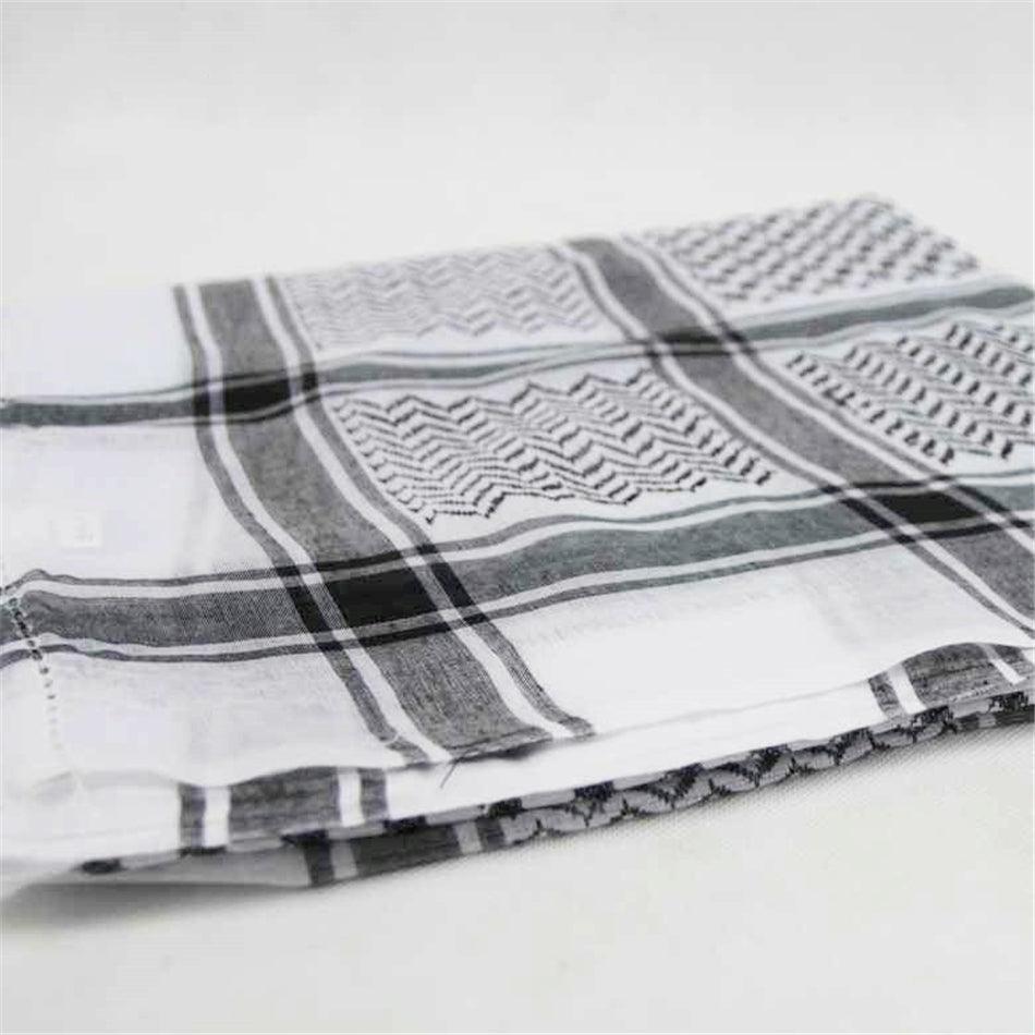 Ensemble de chapeau et écharpe en plaid traditionnel islamique pour hommes