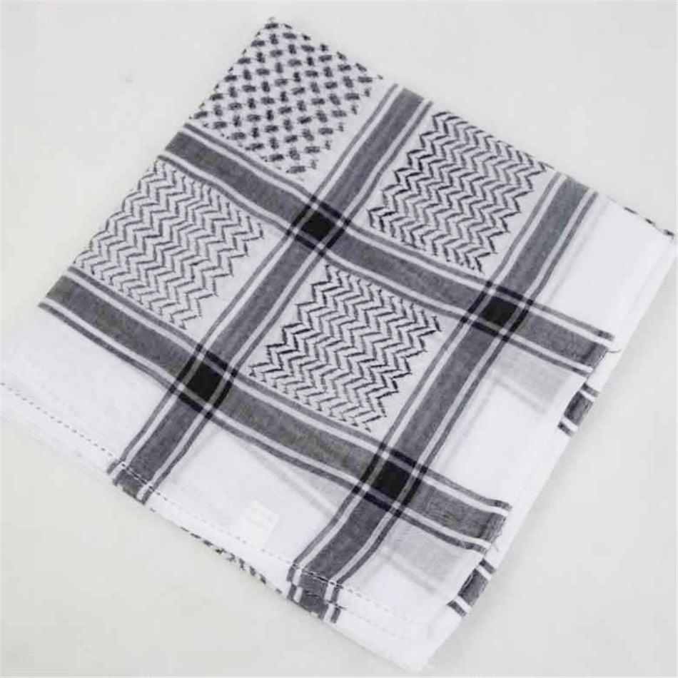 Ensemble de chapeau et écharpe en plaid traditionnel islamique pour hommes