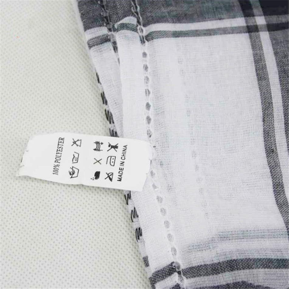 Ensemble de chapeau et écharpe en plaid traditionnel islamique pour hommes