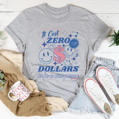 Ser una buena persona no cuesta nada, solo digo camiseta