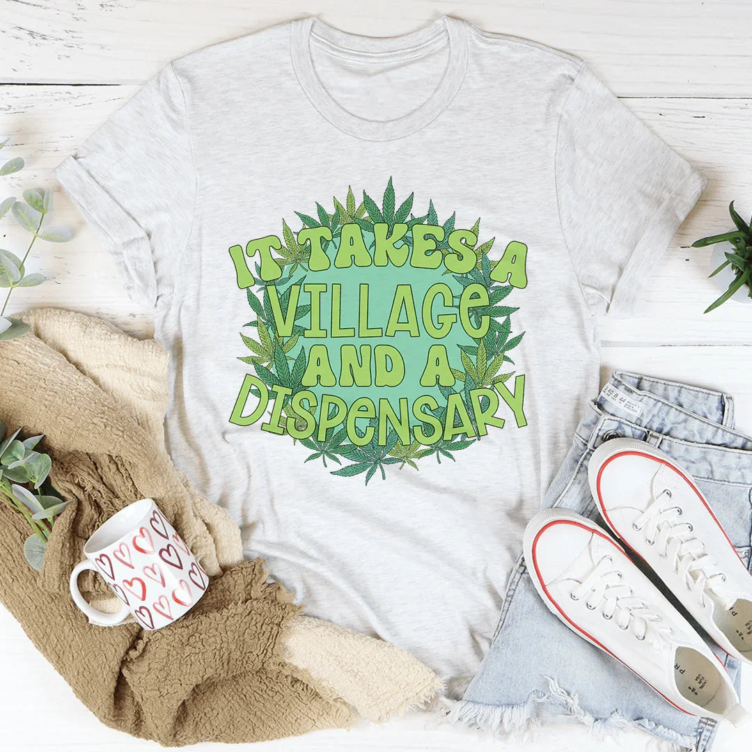 Se necesita un pueblo y una camiseta de dispensario