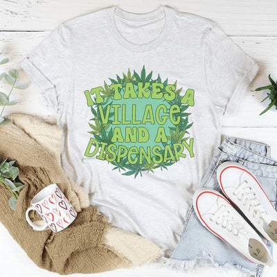 Se necesita un pueblo y una camiseta de dispensario