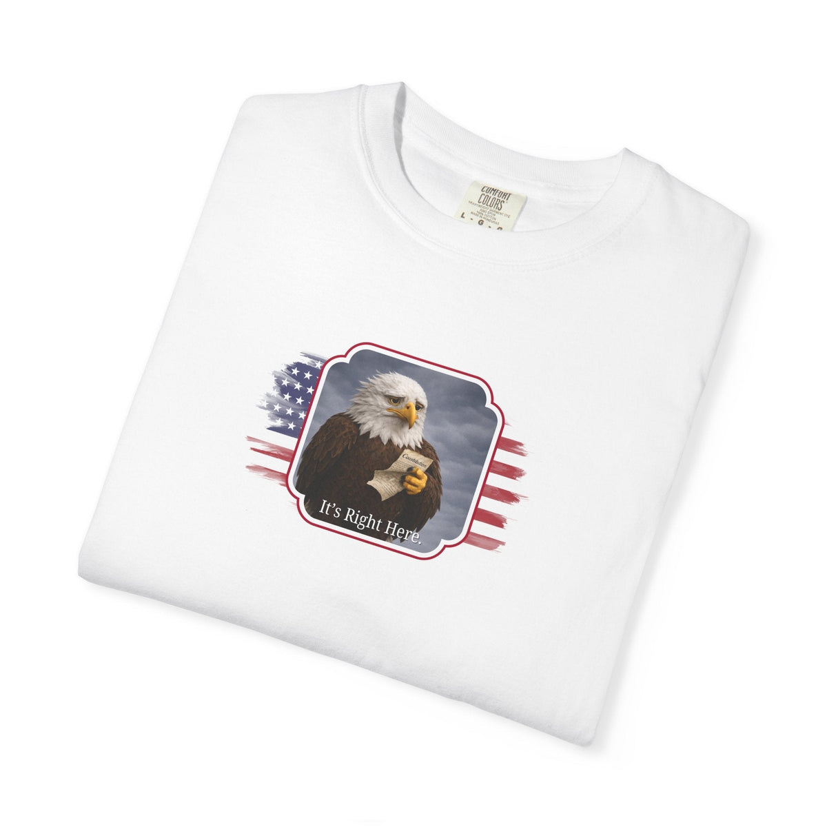 It’s Right Here Political Parody T-Shirt