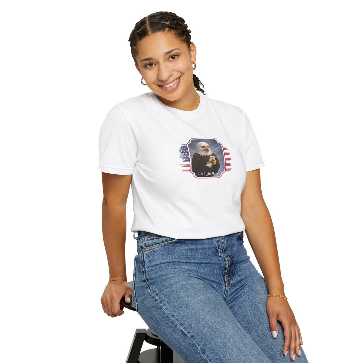 It’s Right Here Political Parody T-Shirt