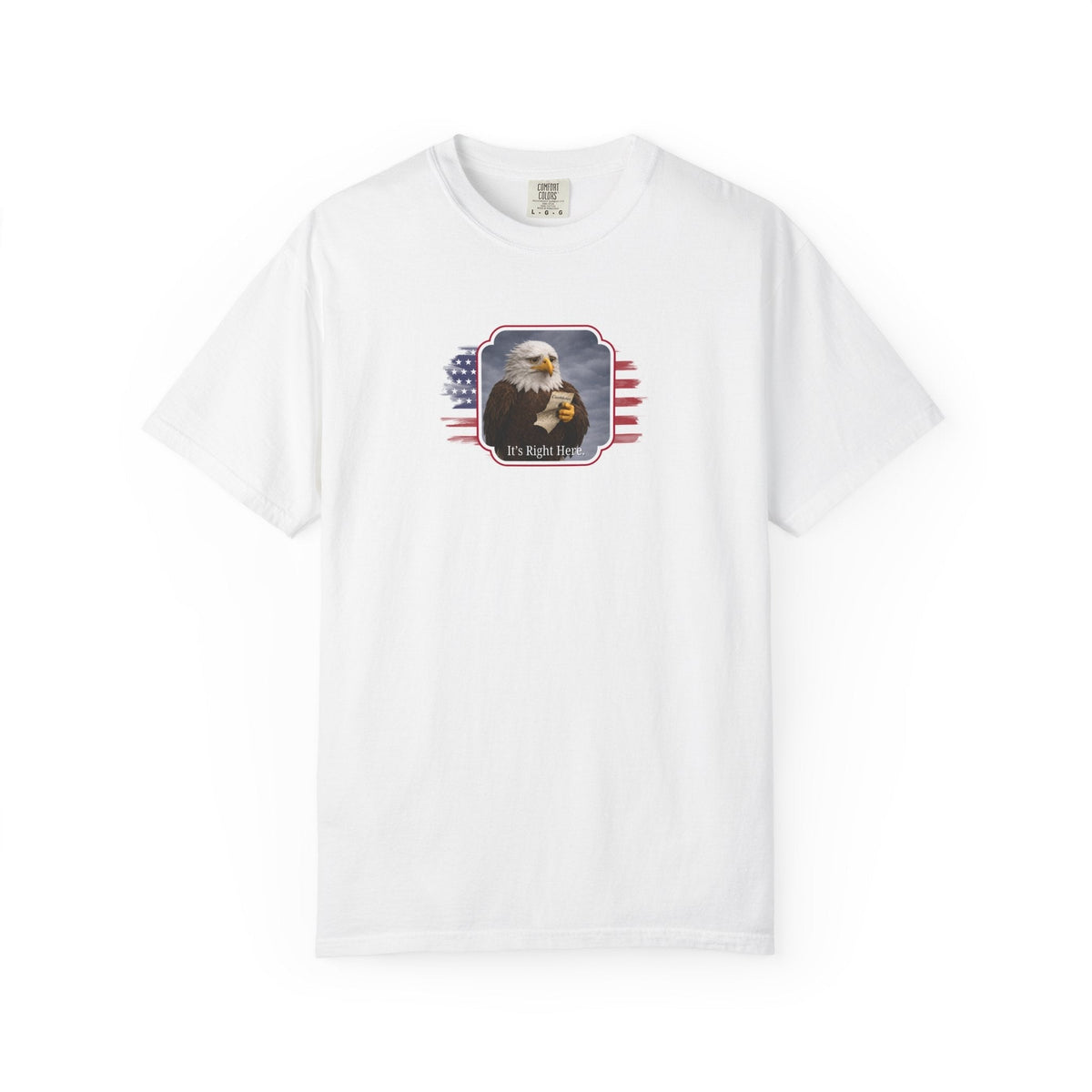 It’s Right Here Political Parody T-Shirt