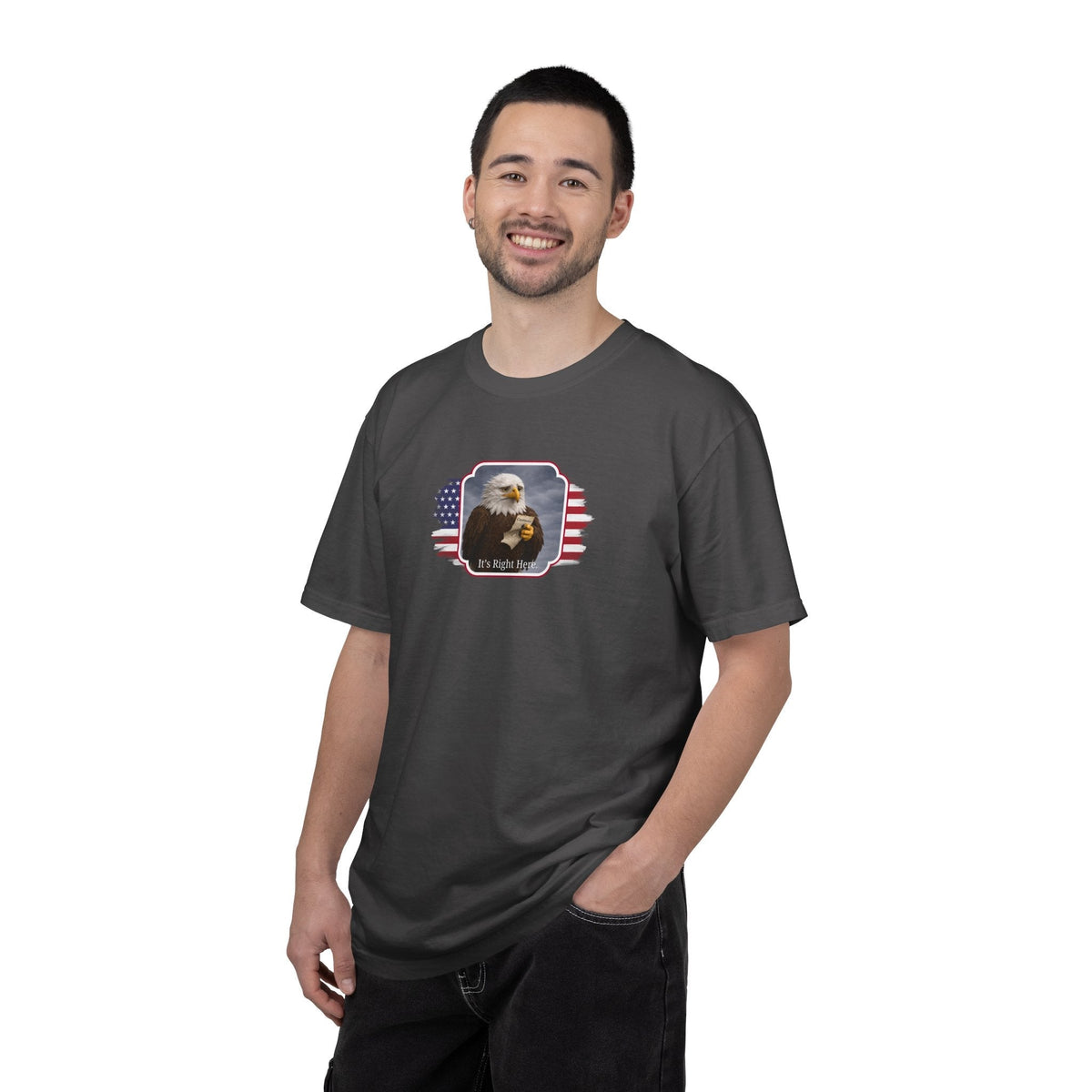 It’s Right Here Political Parody T-Shirt