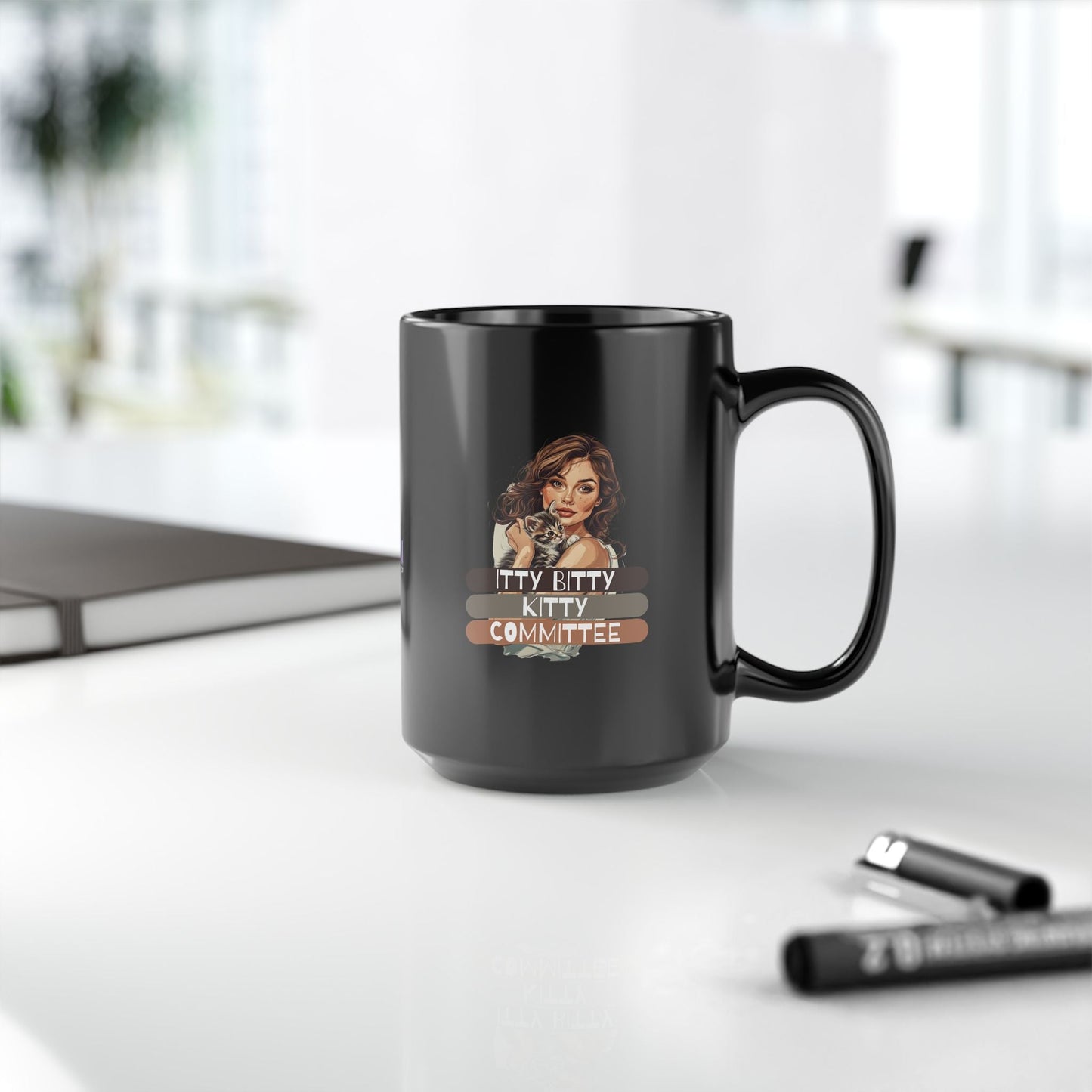 Itty Bitty Kitty Committee Mug - Whimsical Cat Design
