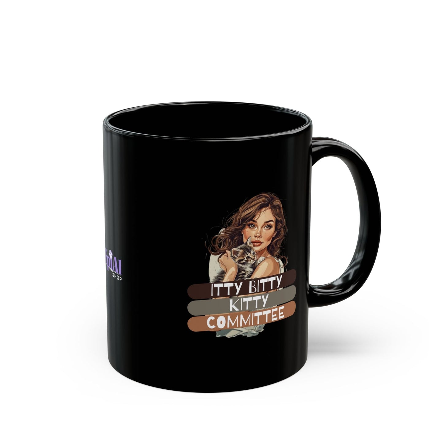 Itty Bitty Kitty Committee Mug - Whimsical Cat Design