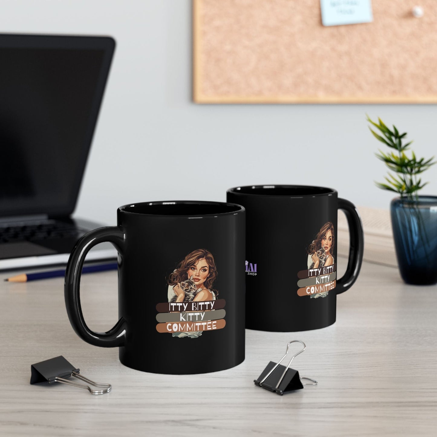 Itty Bitty Kitty Committee Mug - Whimsical Cat Design