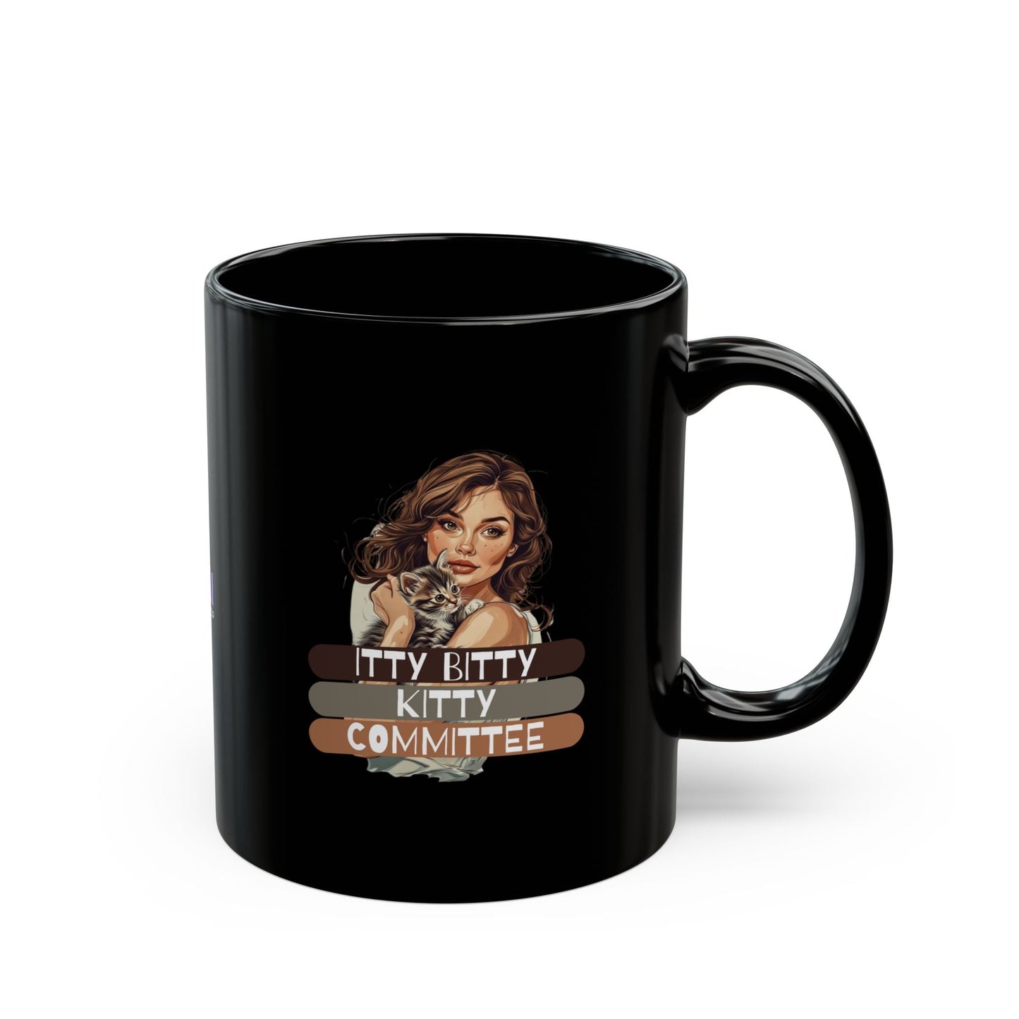 Itty Bitty Kitty Committee Mug - Whimsical Cat Design