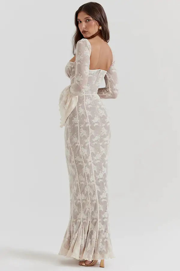 Elegant Lace Backless Dress for Special Occasions