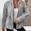 Ivy Lane Drawstring Zip Up Hooded Jacket - Korvel