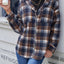 Ivy Lane Plaid Button Up Long Sleeve Hooded Jacket - Korvel