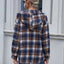 Ivy Lane Plaid Button Up Long Sleeve Hooded Jacket - Korvel