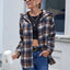 Ivy Lane Plaid Button Up Long Sleeve Hooded Jacket - Korvel