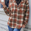 Ivy Lane Plaid Button Up Long Sleeve Hooded Jacket - Korvel