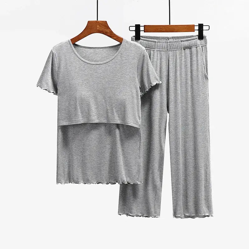 Premium Maternity Sleepwear Set for Comfort and Style