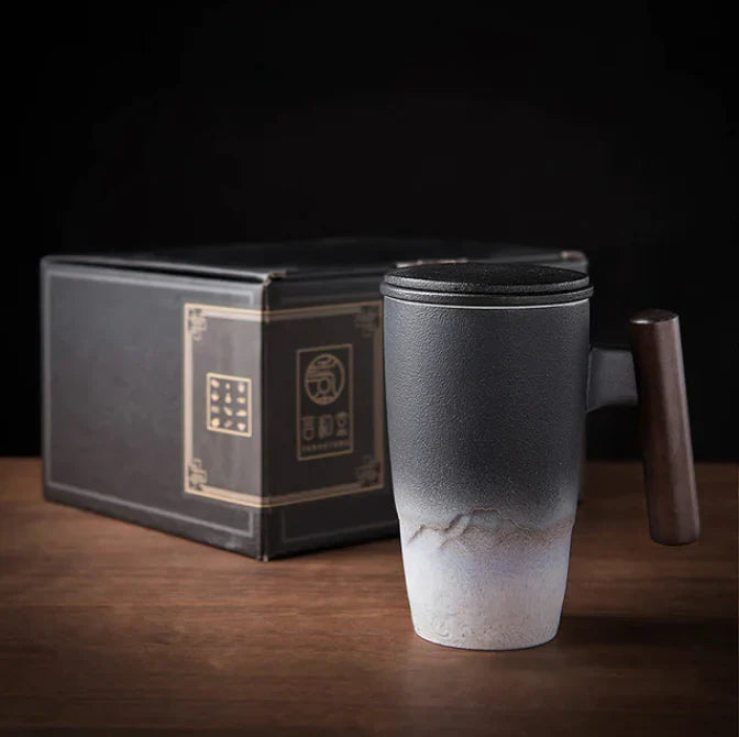 Ensemble de tasses à café en céramique rétro