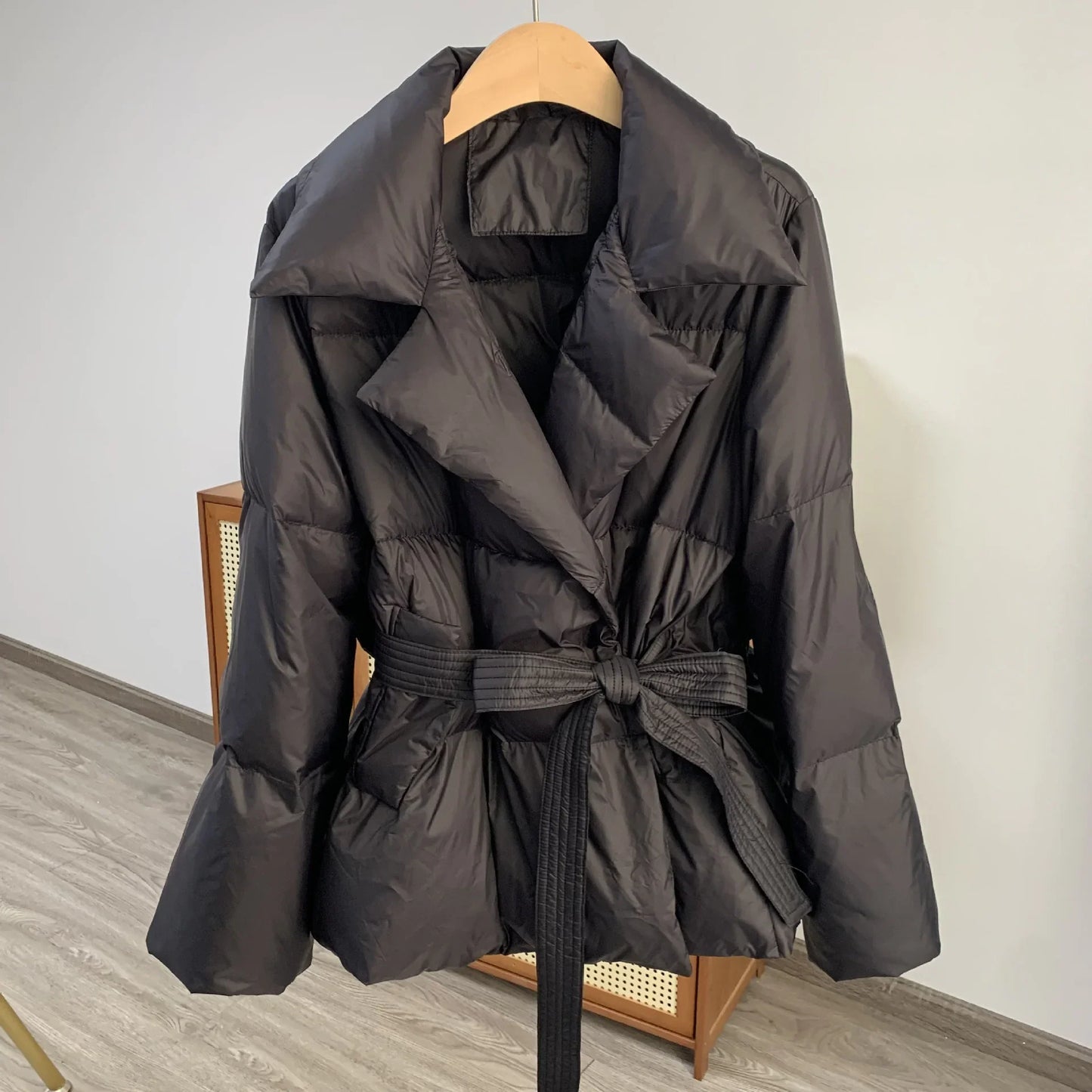 Veste Puffer Chaude Ajustée pour Femmes
