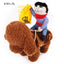 Costume de Chien Cowboy à Cheval