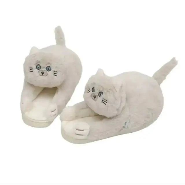 Zapatillas de gato abrazador acogedor