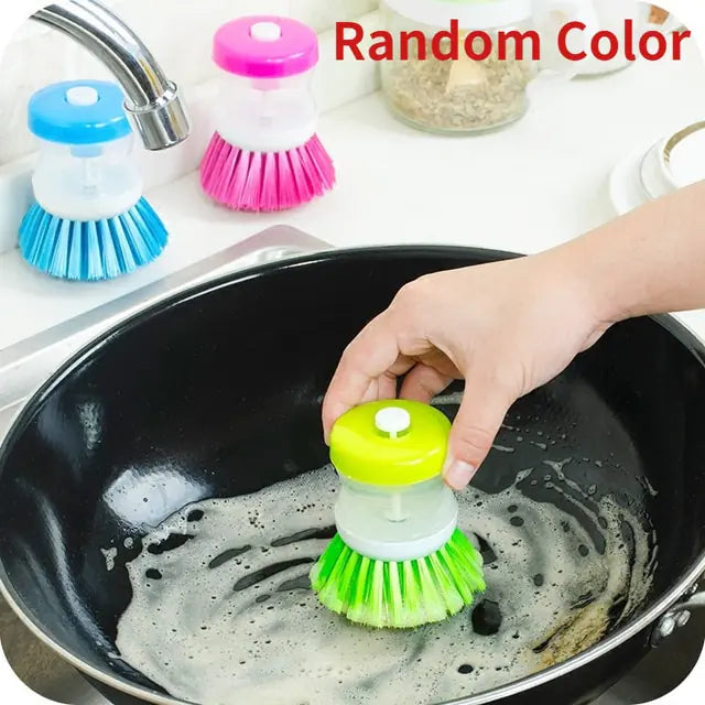 Cepillo de Cocina con Dispensador de Jabón