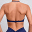 Pantalons de yoga en nylon V Back pour femmes
