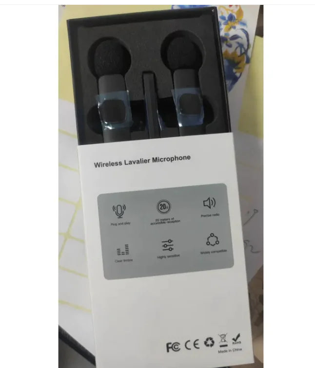 Microphone d'enregistrement clip-on omnidirectionnel