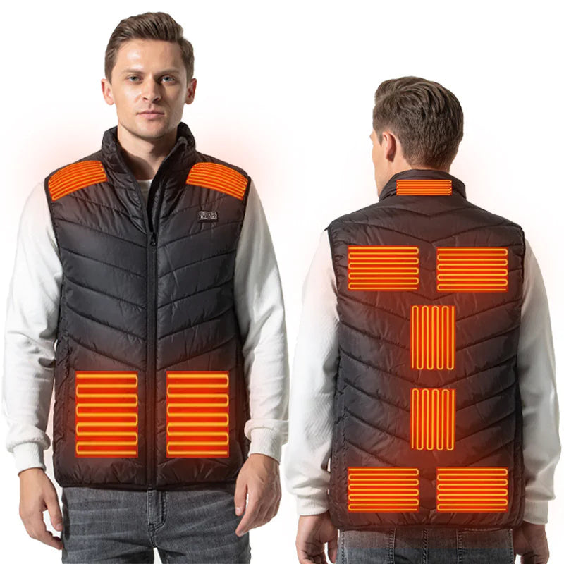 Gilet Électrique Intelligent Auto-Chauffant USB