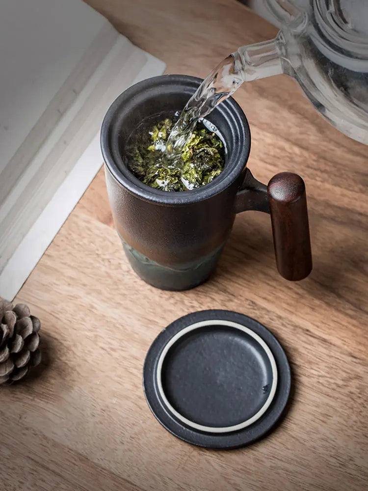 Ensemble de tasses à café en céramique rétro