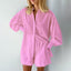 Lantern Sleeve Loose Shirt and Shorts Set