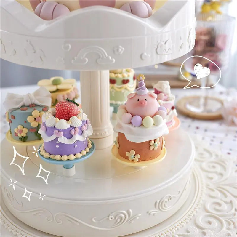 Support de gâteau rotatif automatique pour des présentations époustouflantes