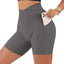 Shorts de Yoga Sin Costuras de Cintura Alta para Mujeres