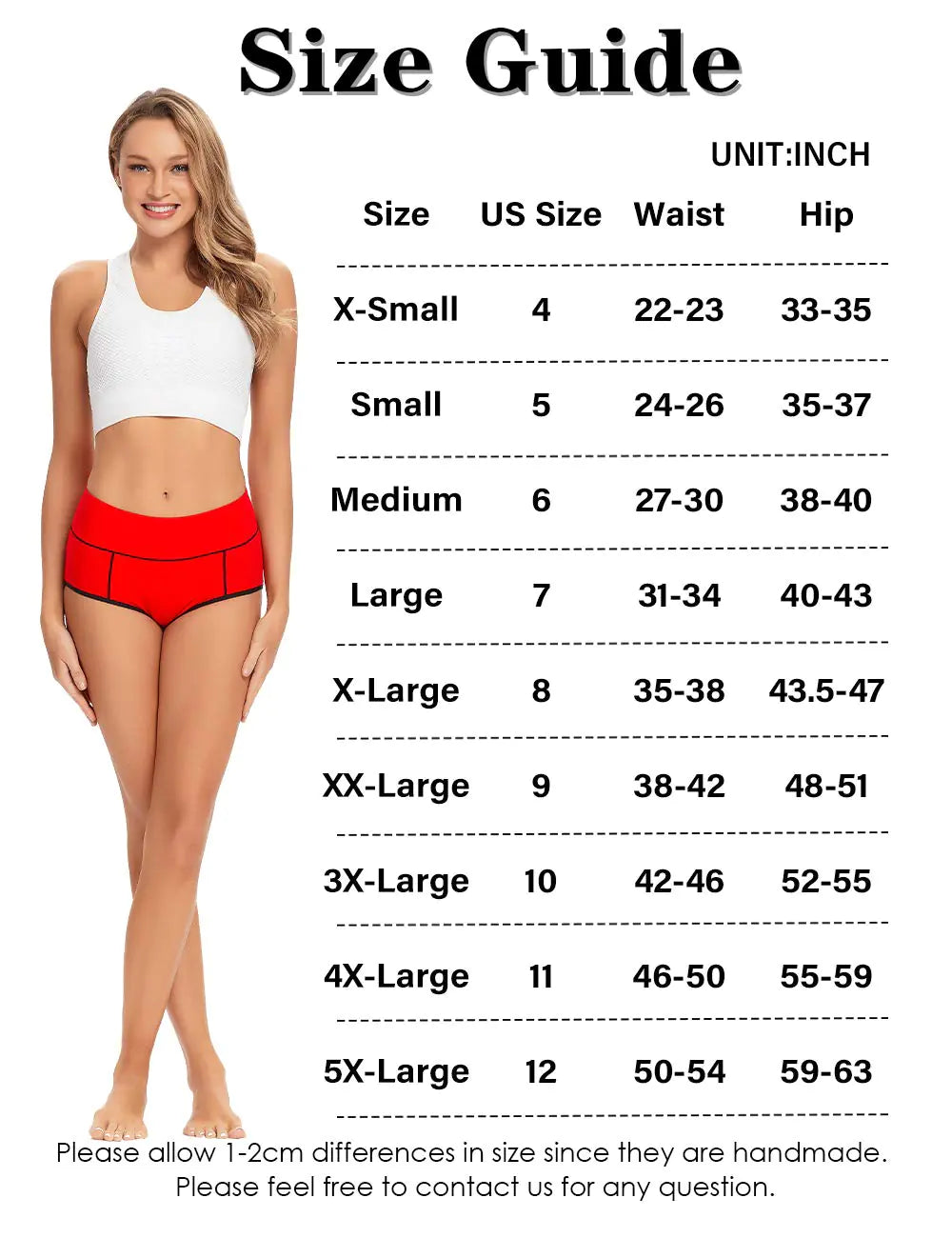 POKARLA Women's High Waist Full Coverage Briefs - 5 Pack