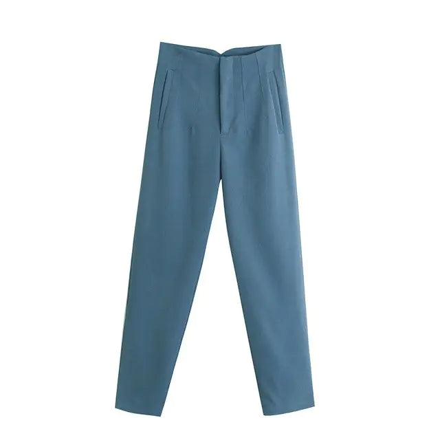 Pantalons Droits Chic pour Femme de Bureau
