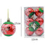 Vibrant Glitter Christmas Balls - Set of 6
