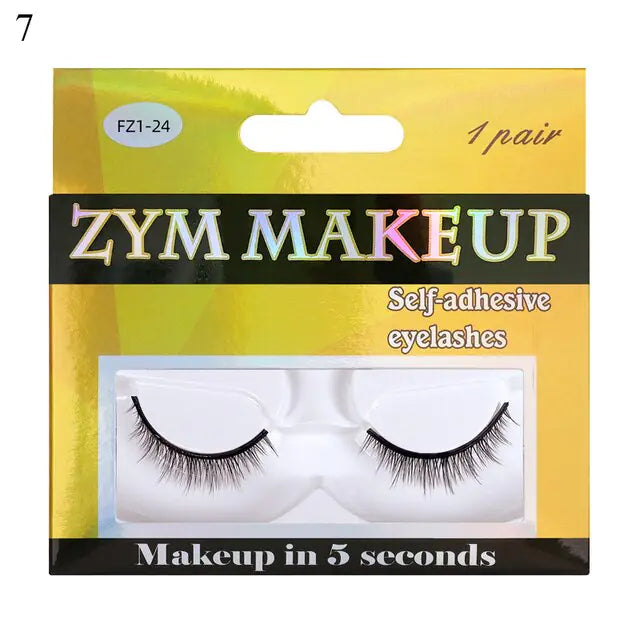 Self-Adhesive False Eyelashes for Effortless Beauty