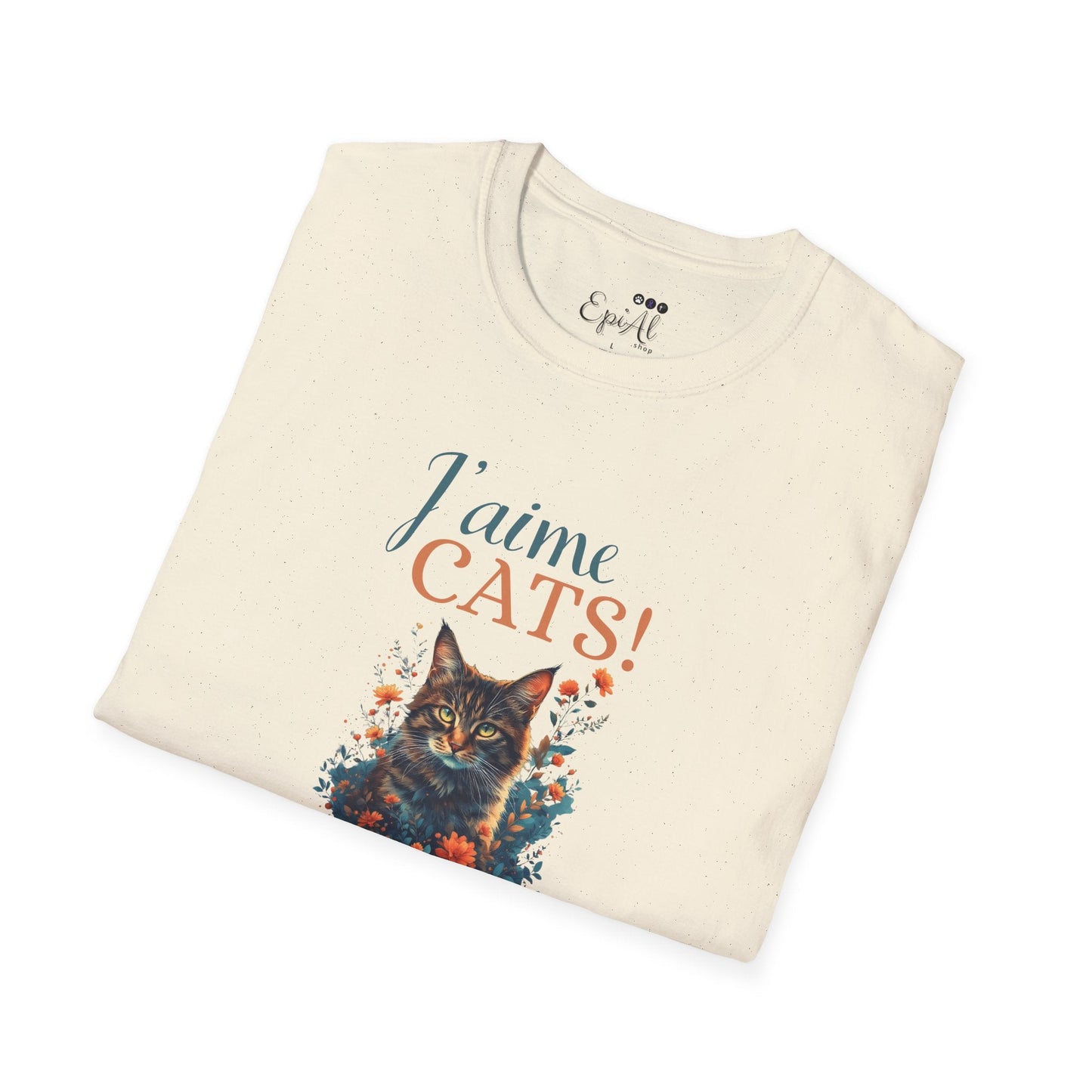 Camiseta Unisex Softstyle J'aime Cats