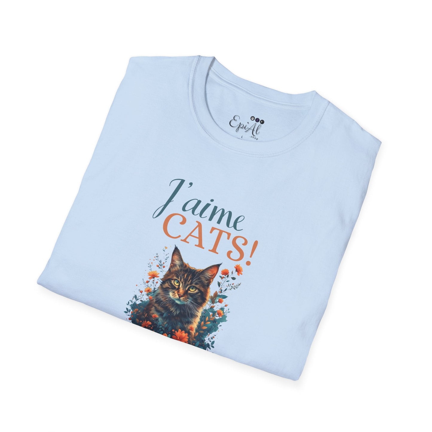 Camiseta Unisex Softstyle J'aime Cats