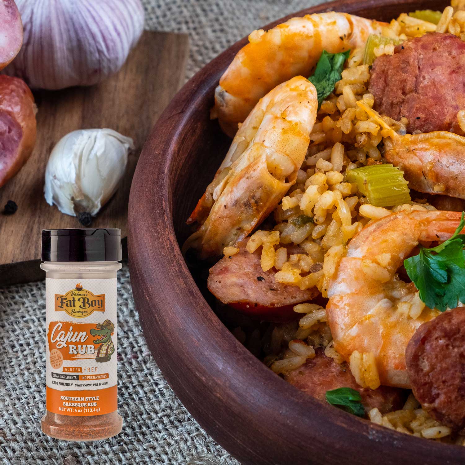 Cajun Gluten Free Keto Friendly Natural BBQ Rub 4 oz - Korvel