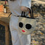 Japanese Rattan Woven Handbag - Cute Cartoon Style