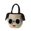 Japanese Rattan Woven Handbag - Cute Cartoon Style