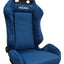 2nd Option Racing JBR1099 BL Seats - Premium Blue Suede