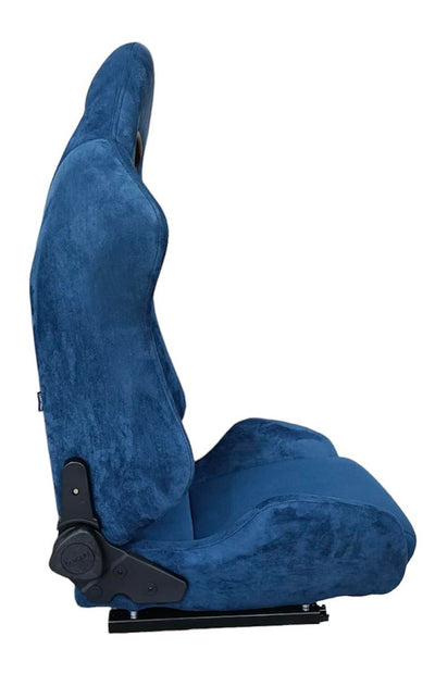 Sièges JBR1099 BL de 2nd Option Racing - Suède bleue premium