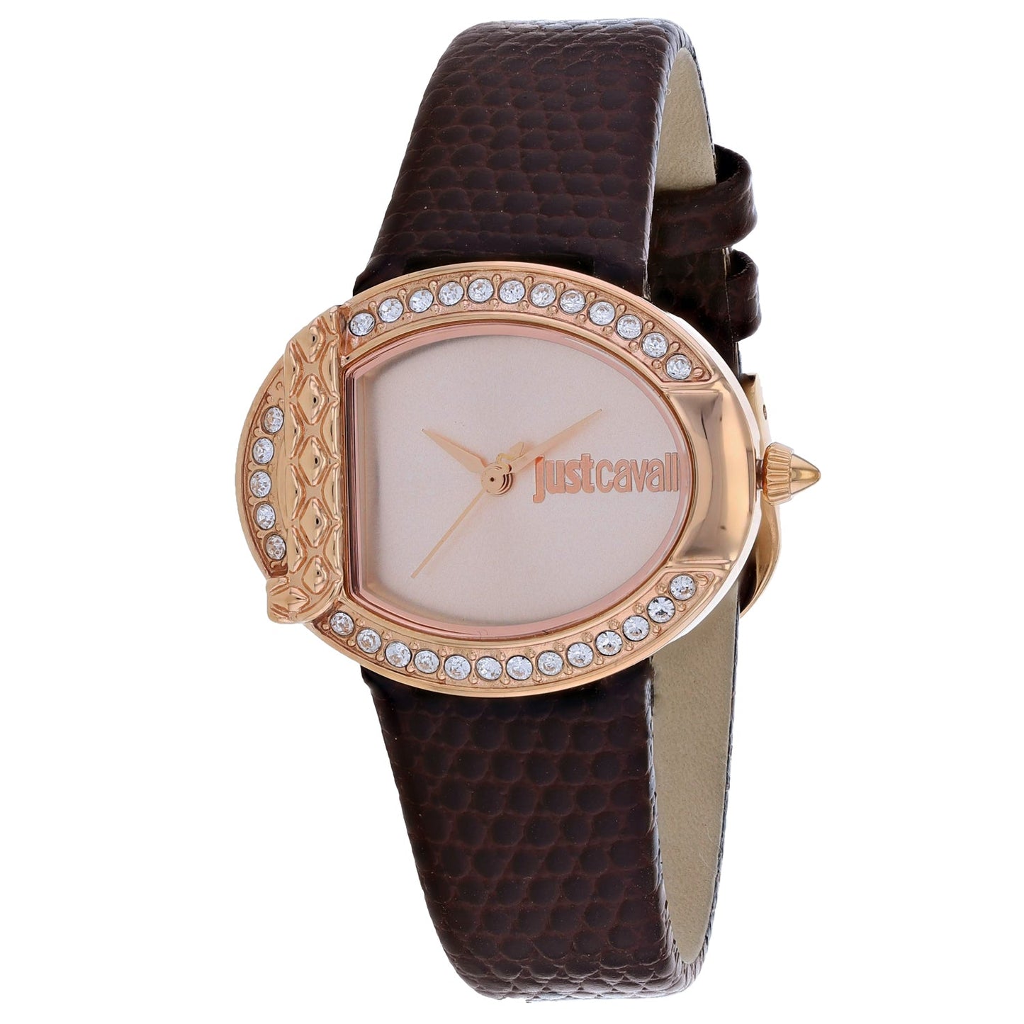 Just Cavalli Women's C Watch - Rose Gold & Brown Leather